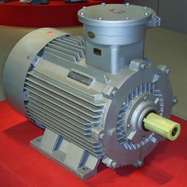 YB3-112M-6防爆电机45°角实拍